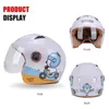 Casques de moto Casque d'équitation pour enfants Garçon Fille Open Face Cyclisme Kid Sports de plein air Sécurité Confortable Taille réglable 48-55cm