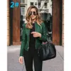 Designer Kvinnokläder 2024 Ny Autumn and Winter Fashion Faux Black Womens Leather Mink Coats Shearling Coat Ladies Fashion Jackets Suit Pu Jacket For Womentlra