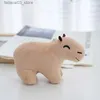 مفاتيح مفاتيح Lanyards لطيف Capybara Plush Toy Key Chain 12cm محشو الحيوانات كيس مفاتيح BENDANT BENDANT CARE Accessories Q240201