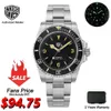 Other Watches Watchdives WD1680 Stainless Steel Case Retro NH35 Mechanical Watch Sapphire Crystal C3 Green Super Luminous Screw-Down Watches J240131