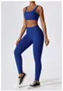 Aktive Sets, geripptes Yoga-Set für Damen, Workout, Sportbekleidung, Fitnessstudio, Kleidung, Fitnessanzug