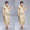 Rode sexy chinese trouwjurk qipao traditionele lange Cheongsam Vrouw Borduren Elegante Split Jurk Vrouwelijke Bloemen Cheongsam 240130