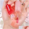 Lip Gloss 6 Colors Transparent Water Light Shiny Waterproof Glossy Long Lasting Natural Jelly Oil Women Lips Makeup Cosmetic Drop Deli Otpn3