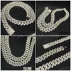 Kettingen Iced Out Chains Armband Bling Moissanite Diamant Cubaanse Schakelketting Hip Hop Mannen Sieraden Ketting Drop Levering Sieraden Kettingen Dhuow