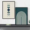 Abstract Line Dark Green Art Stripe Canvas Print Poster Decorative Wall Painting Nordic Minimalist Picture for Modern Livingroom 240127