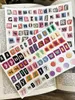 Wrap Prezent Korea ins angielski alfabet numer symbol etykieta naklejka DIY Scrapbooking Baza kolażowa dziennik album Happy Plan Dekoracja