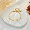 Colar de corrente de cobra de ouro amarelo 14k pulseiras para mulheres meninas novo conjunto de joias à prova d'água presente de casamento