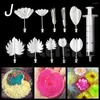 Bakningsverktyg 11st Metal 3D Gelatin Jelly Cake Art Needles Diy Decorating Tool Munstycke