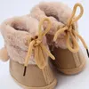 Buty zimowe buty dla niemowląt dla niemowląt chłopcy dziewczęta pluszowa ciepła bawełna Pierwsze piechurki maluch miękki podeszwy śnieg bez poślizgu