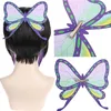 Party Supplies Cosplay Demon Slayer Headwear Kochou Shinobu Tsuyuri Kanawo Butterfly Hairpin Hair Clip Costume Accessories For Girls