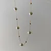 Chaînes 316L en acier inoxydable minimalisme perle perles pendentif style court chaîne de clavicule dames collier mode bijoux exquis