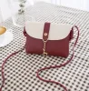 Designers Messenger Bag for Women Crossbody Camera Bag Läder Double Zip Color Matching Casual Wide Strap Shoulder Bags 0758