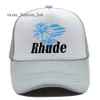 Boll Caps Rhude modemärke tryckt American Rhude Racing Cap Baseball Cap Designers Caps Sun Hats Mens Womens Bucket Hat Women Snapback Hatsmen 8353