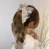 Headwear Hair Accessories Floral Print Bowknot Hairpins Oversized Women Clips Girls Sweet Solid Hairgrips Bows Spring Clamp