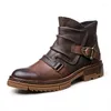 Ботинки в британском тренде, мужские роскошные туфли из натуральной кожи 2024, летний стиль, качество, дизайнерские туфли ручной работы с пряжкой на щиколотке, Botas