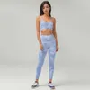 LU-09 Moda Boya Takım Çift Taraflı Fırçalı Yoga Giysileri Spor Kadınlar Sıkı Pantolon Sütyen İç Çamaşır Fitness Fash 59