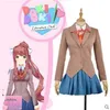 Sayori Yuri Natsuki Monika Cosplay Costume Doki Literature Club Cosplay School Uniform Anime Halloween Costumes for Women Q082120s