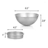 Baking Moulds 4Pcs/Set Round 3D Ball Shaped Cake Tin Aluminum Pan Decorating Pastry Tools Mold