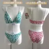 Bras Sets Women Seamless Bra Set Low Waist Panties Leopard Bralette Sexy Lingerie Vneck Sport Brassiere Female Cotton Underwear