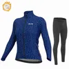 Tute da uomo 2023 Donna Inverno Fece Caldo Lungo Seve Abbigliamento da ciclismoRoad Bike Jersey Completo Termico Ropa Ciclismo MujerH2421