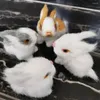 Decorazione del partito 4 pz/7.5 4 6 cm Simulazione Furry Baby Conigli Artificiali Per Matrimonio Regalo Di Compleanno Giardino Casa Giocattolo Per Bambini