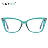 Sunglasses VKYEE Fashion Pochromic Prescription Glasses For Women Facial Modification Hyperopia Anti Blue Light Reading PFD2127