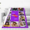 Custom Blanket Photos Text Photo Blankets and Throws Personalized with Pictures Boyfriend Sister customized Gifts for Couples Friends on Birthd Valentines 1218