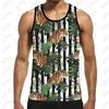 Men's Tank Tops LCFA Brand 3D Printed Red Snake Tiger Harajuku Vest Summer Undershirt Shirts Streetwear For Men/women Plus Size