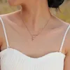 Chokers Maan en Hart Ketting DamesGlanzende CZ Zirconia Dame Mode Cadeau YQ240201