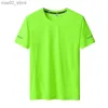 Men's T-Shirts Large Size L-6xl 7xl 8xl 9xl Summer Big Tops Tees Quick Dry Slim Fit T-shirt Men Sport Mesh Short Sleeve Oversized Mens TShirts Q240201