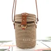 Shoulder Bags Bucket-saped pp grass casual woven womens bag retro messenger straw beacH2421