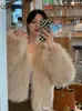Faux pälsrock Autumn/Winter Coat Women High Imitation Fox Päls Fake Fur Short Coat Korean Fashion Women Jacket 240124