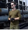 Mäns T-skjortor Taktiska T-shirts Lång ärm i US Army Airborne Cotton Military Special Forces Outdoor Training Tops Spring Autumn Uniform
