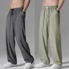 2023 Summer Sweatpants Mane Casual Pants Black Grey Wide Pants Bekväma Sportbyxor Harem Pants Storlek 4XL 240125