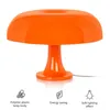 Lâmpadas de mesa laranja cogumelo dinamarquês lâmpada ornamento luz para quarto interior iluminação mesa decoração de cabeceira