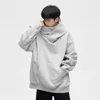 Autumn Ninja Streetwear Turtleneck Hoodies for Men Letter broderade Hip Hop Fashion Sweatshirts Y2K Vintage Fleece Hoody 240122
