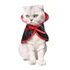 Cat Costumes Halloween Costume Pet Apparel Magic Cloak With Hat Dog Christmas Supplies Cosplay Decor