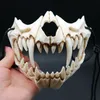 Nowy Halloween Cosplay Dragon God Yasha 2d Horror Temat Party Animal Skull Face Masquerade Scary Mask T200116310m