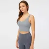 Tank L-2054B Hauts Tissu Doux U Dos Soutien-Gorge De Yoga Couleur Unie Soutiens-gorge De Sport Antichoc Gilet De Course Sexy Vêtements De Sport Femmes Sous-Vêtements Avec Remov 96 s nderwear