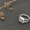 Dy Ring Tasarımcı Sıcak Satış Bant Yüzükleri Kadın Lüks Twisted İki Renkli Çapraz İnciler Vintage Ring 925 STERLING Gümüş DY DIAMAM DÜNYA MİYE KAYIR HAYATI 349