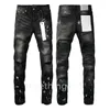 Lila Jeans, Designer-Jeans für Herren und Damen, Denim-Hose, Schwarz, mittlere Slim-Fit-Motorradjeans, Sommerloch, hochwertige Retro-Streetwear-Jogginghose