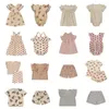 Clothing Sets Ks Children Clothes Set Girls Printing Dress Born Ruffle Romper Kids Short Sleeves Tops Summer Baby 1-9Years