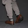 Sapatos de rolo deslizamento-em sapatos casuais masculinos confortáveis mocassins de couro resistente antiderrapante costurado sola de borracha tênis diário sapatos de condução q240201