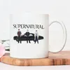 Tasses à café surnaturelles, tasse de la famille Winchester, émission de télévision, thé, Sam Dean, Castiel Crowley, Bobby Charlie