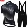 Men's Tracksuits Cycling Jersey 2024 Men Summer Anti-UV Set Breathab Racing SportBicyc Jerseys Bike Clothing SuiH2421