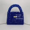 Abendtaschen Maßgeschneiderte Kristalltasche Handgewebte Acrylperlen Damenhandtasche Mode Ins Textur Klappe Kette Handheld Umhängetasche