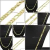 Chaînes 14K jaune véritable or massif 8mm collier de chaîne à maillons italiens 24 pouces livraison directe 2022 bijoux colliers pendentifs DH3IW