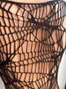 Vestidos casuais aranha web fishnet sexy vestido halloween cosplay bodycon noite clube festa mini roupa interior para mulheres