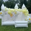 wholesale Commercial Bounce House jumper Wedding Inflatable White Bouncy with slide Bouncy Castle Air Bouncer Combo jumping For Kids Adults included blower