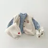 Ensembles de vêtements d'hiver bébé vêtements sans manches ensemble infantile fille dessin animé ours polaire gilet pantalons décontractés 2pcs costume enfants garçon épais tenues chaudes